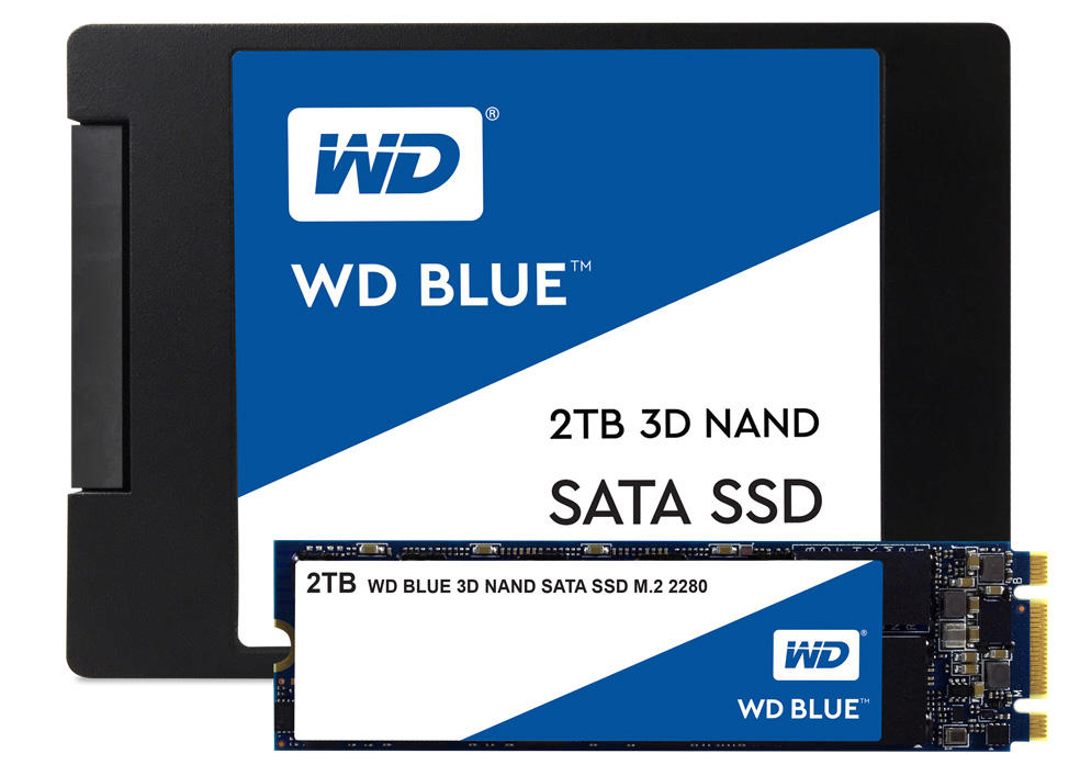Western Digital WD Blue 3D NAND SATA SSD 1TB WD BLUE SATA M.2 3D NAND - WDS100T2B0B
